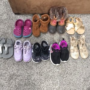 Lot of Size 8 and 9 girls shoes